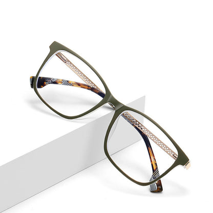 Techsuit LS202 Women's Computer Glasses, Anti-Blue Light, Brown