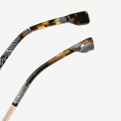 Techsuit LS202 Women's Computer Glasses, Anti-Blue Light, Brown