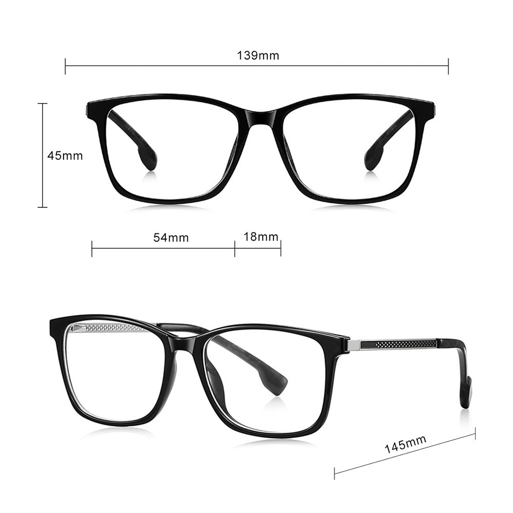 Techsuit LS202 Women's Computer Glasses, Anti-Blue Light, Brown