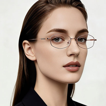 Techsuit LS501 Women's Computer Glasses, Anti-Blue Light, Silver