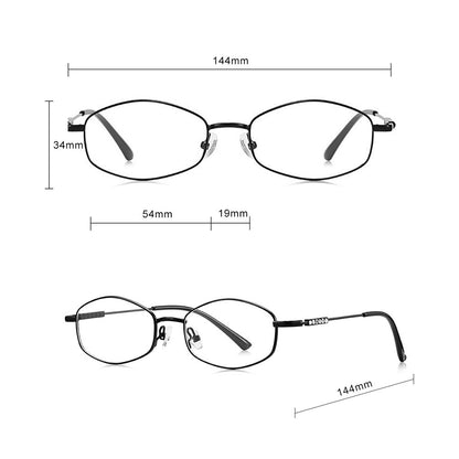 Techsuit LS501 Women's Computer Glasses, Anti-Blue Light, Silver