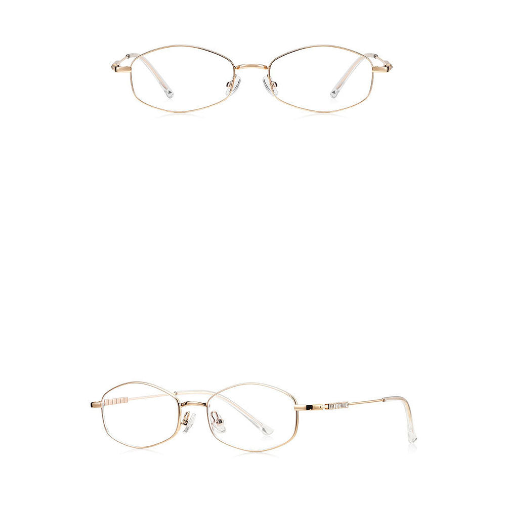 Techsuit LS501 Women's Computer Glasses, Anti-Blue Light, Gold