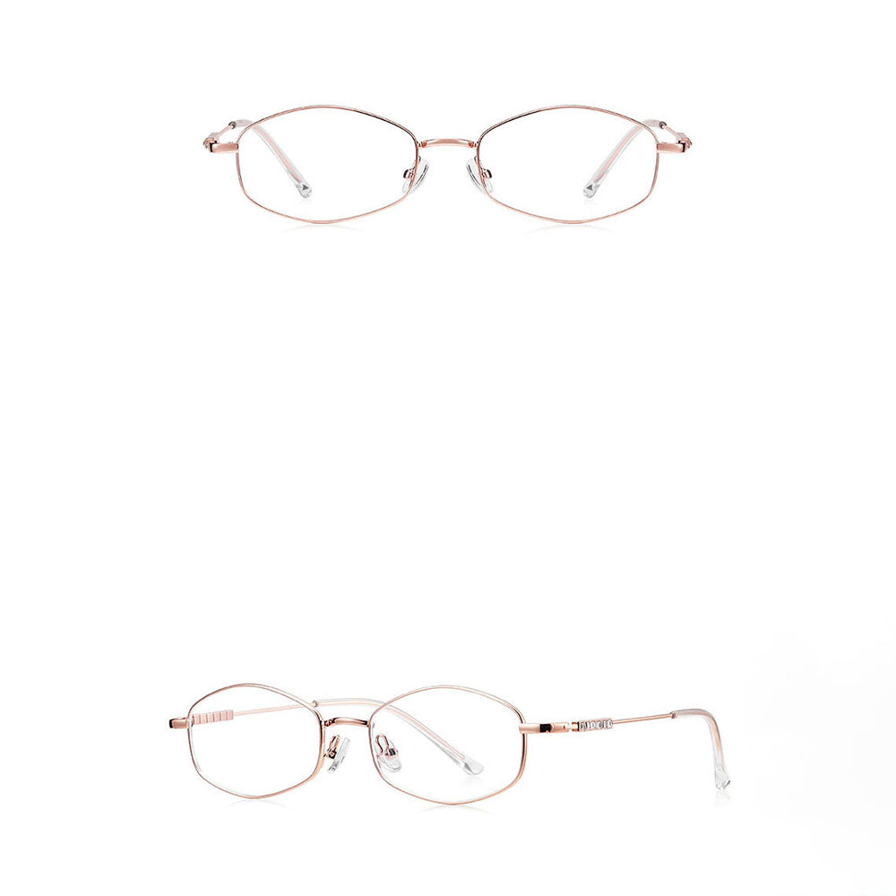 Techsuit LS501 Women's Computer Glasses, Anti-Blue Light, Rose Gold