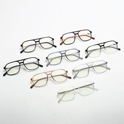 Unisex Techsuit 83092 Computer Glasses, Anti-Blue Light, Transparent Silver