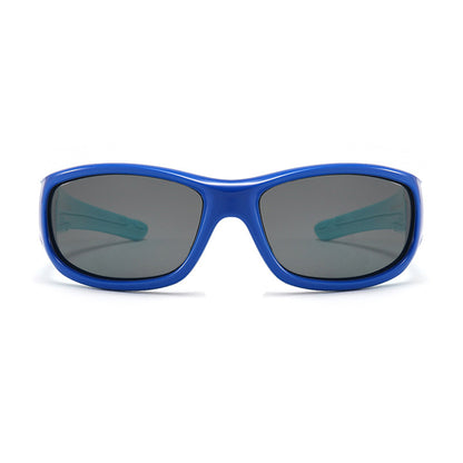 Techsuit 800-C28 Kids' Sports Sunglasses, Polarized, Light Blue