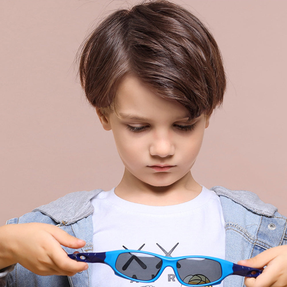 Techsuit 816-C13 Kids' Sport Sunglasses, Polarized, Black