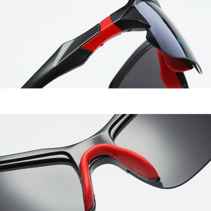 Unisex Techsuit 9301 Cycling Glasses, UV Protection, Black Orange