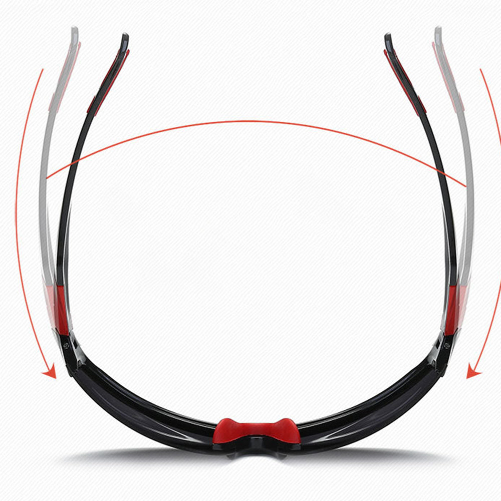 Unisex Techsuit 9301 Cycling Glasses, UV Protection, Black Green