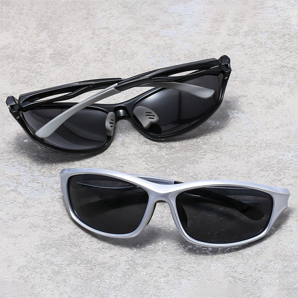 Unisex Cycling Glasses Techsuit 9309, Polarized, Silver Gray