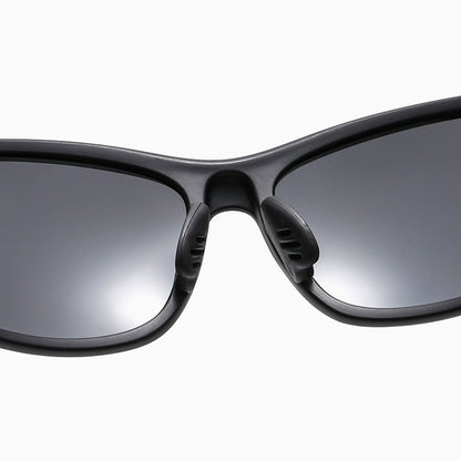 Unisex Cycling Glasses Techsuit 9309, Polarized, Black Red