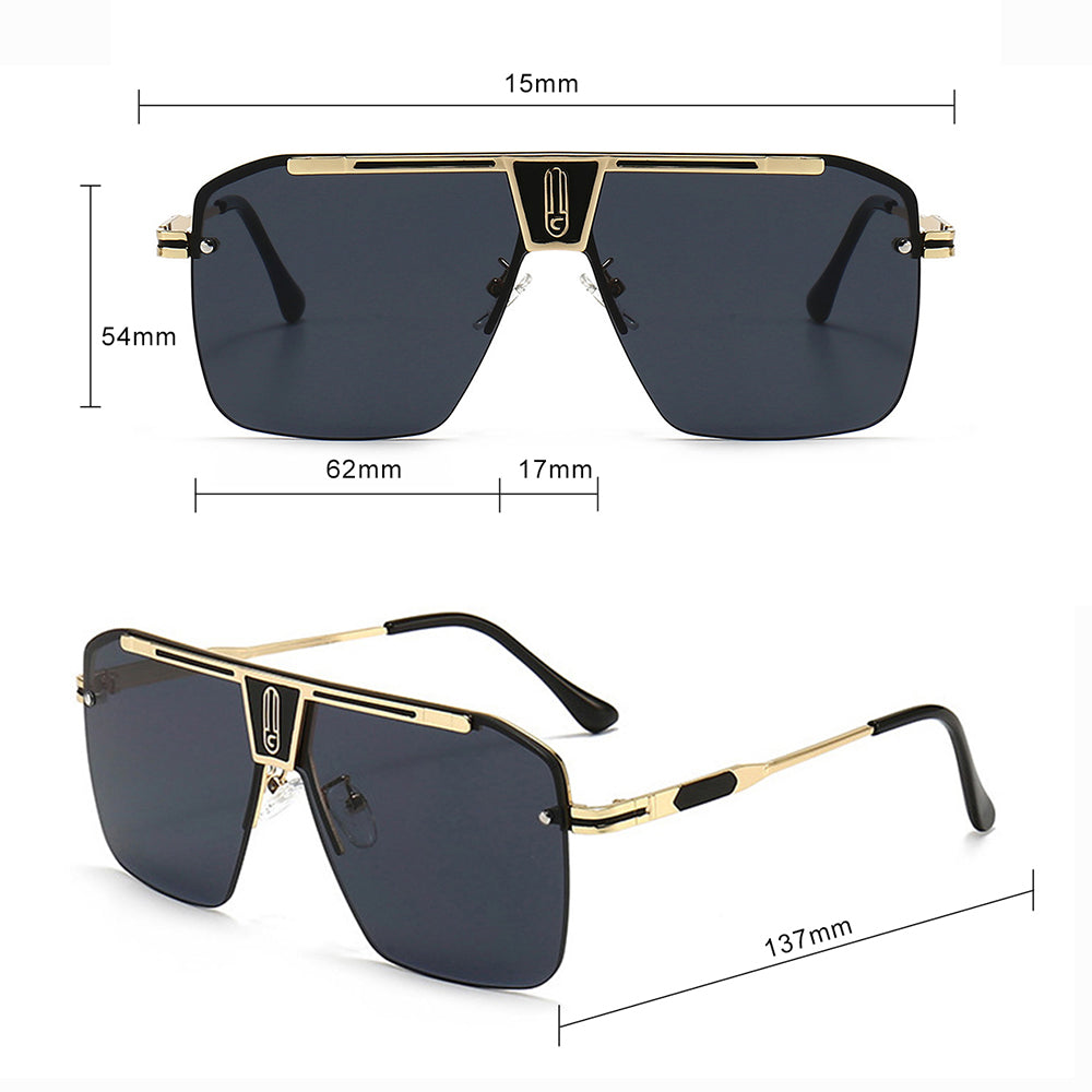 Men's Techsuit 2576 Sunglasses, Gold Gray