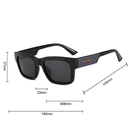 Men's Techsuit 8491 Sunglasses, Polarized, UV Protection, Matte Black Red
