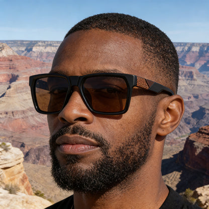 Men's Techsuit 8500 Sunglasses, Polarized, UV Protection, Brown