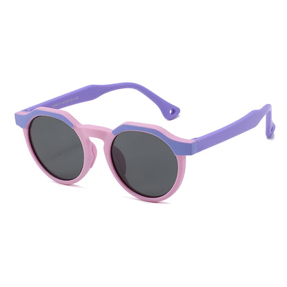 Techsuit 601 Kids Sunglasses, Polarized, UV Protection, Purple Pink