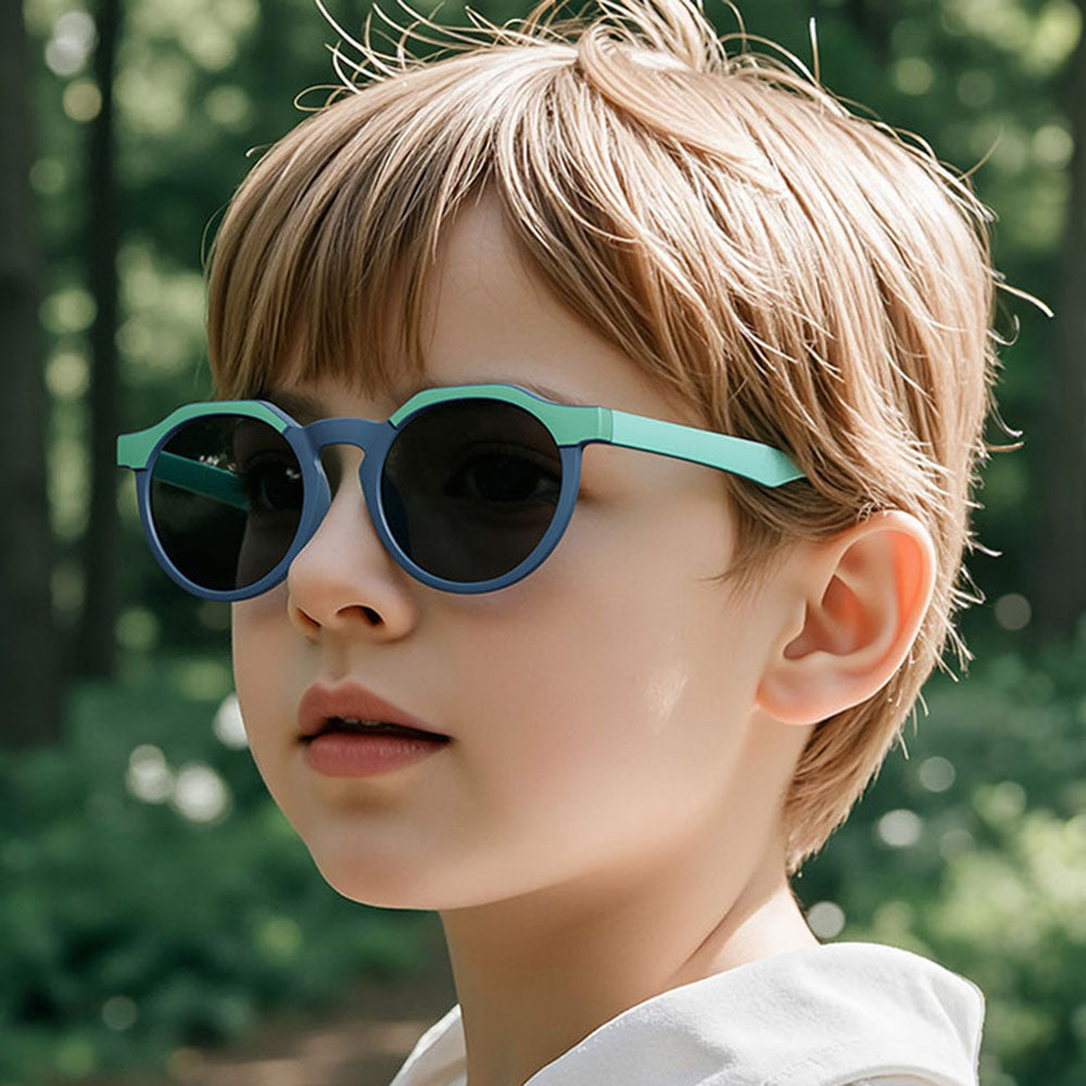 Techsuit 601 Kids' Sunglasses, Polarized, UV Protection, Black Gray