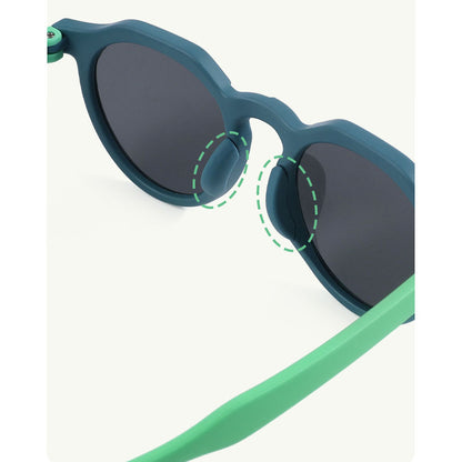 Techsuit 601 Kids' Sunglasses, Polarized, UV Protection, Black Gray