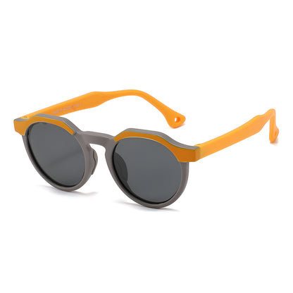 Techsuit 601 Kids' Sunglasses, Polarized, UV Protection, Orange Gray