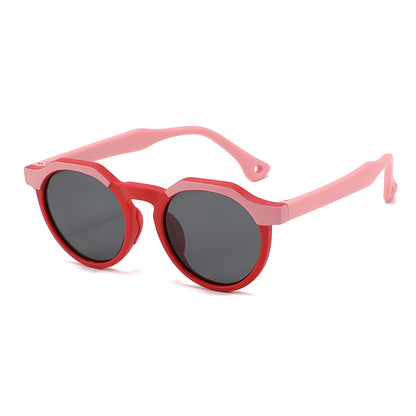 Techsuit 601 Kids Sunglasses, Polarized, UV Protection, Pink Red