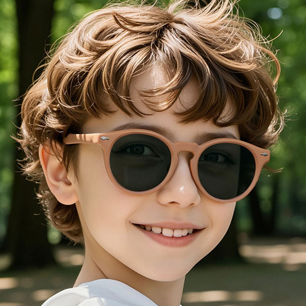 Techsuit 602 Kids Sunglasses, Polarized, UV Protection, Beige