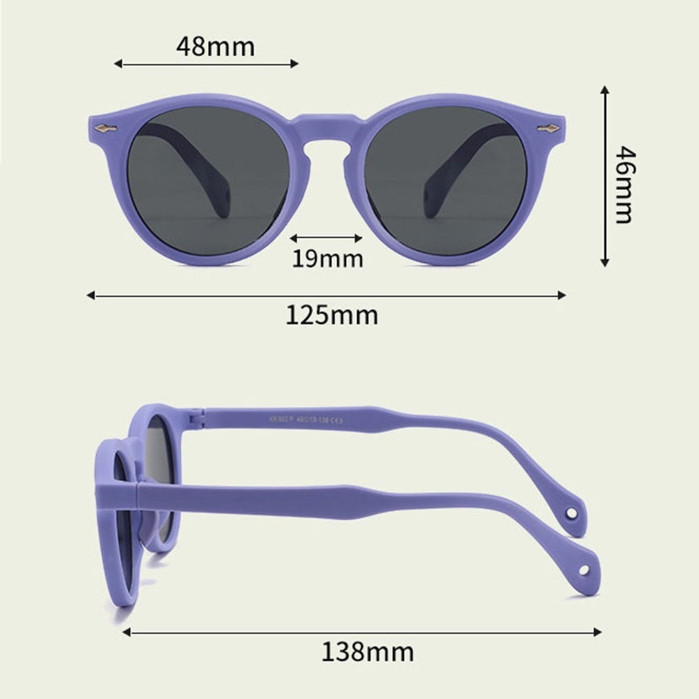 Techsuit 602 Kids Sunglasses, Polarized, UV Protection, Beige