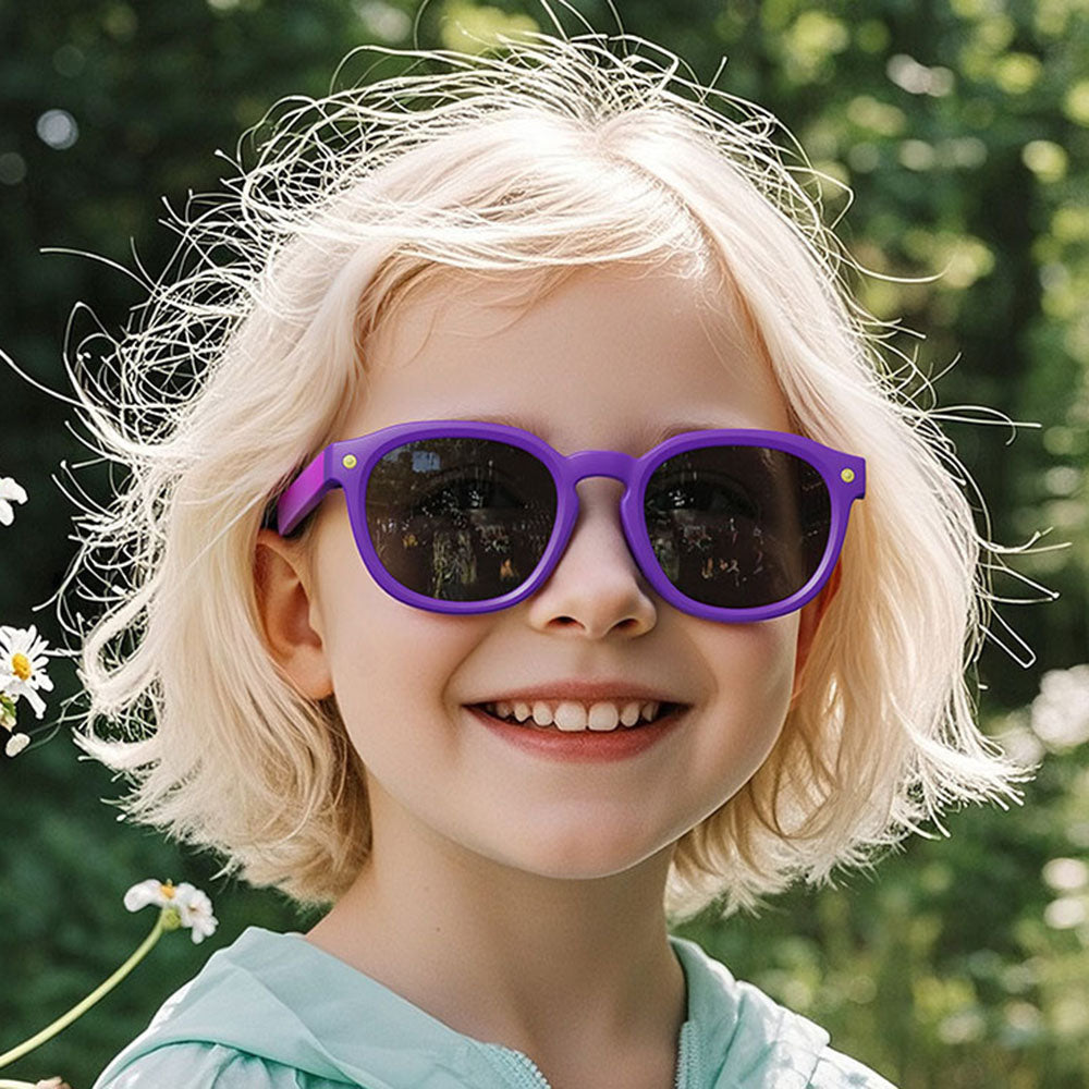 Techsuit 616 Kids Sunglasses, Polarized, UV Protection, Blue Yellow