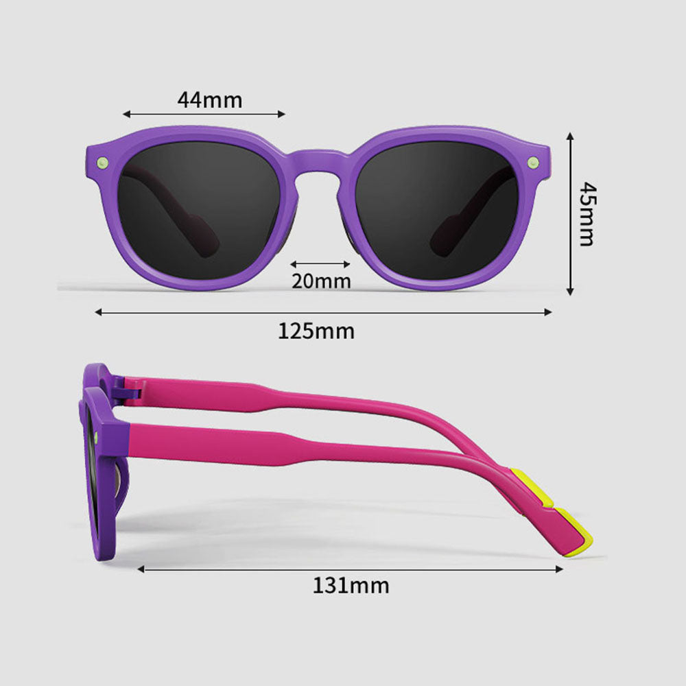 Techsuit 616 Kids Sunglasses, Polarized, UV Protection, Blue Yellow