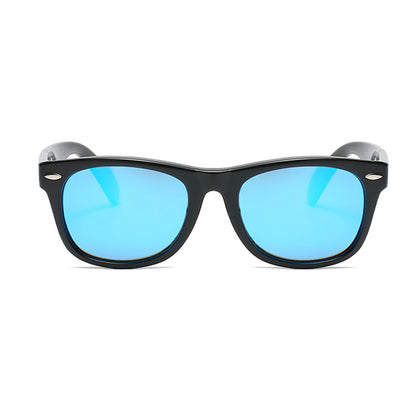 Techsuit D802 Kids' Sunglasses, Polarized, UV Protection, Blue Yellow Orange