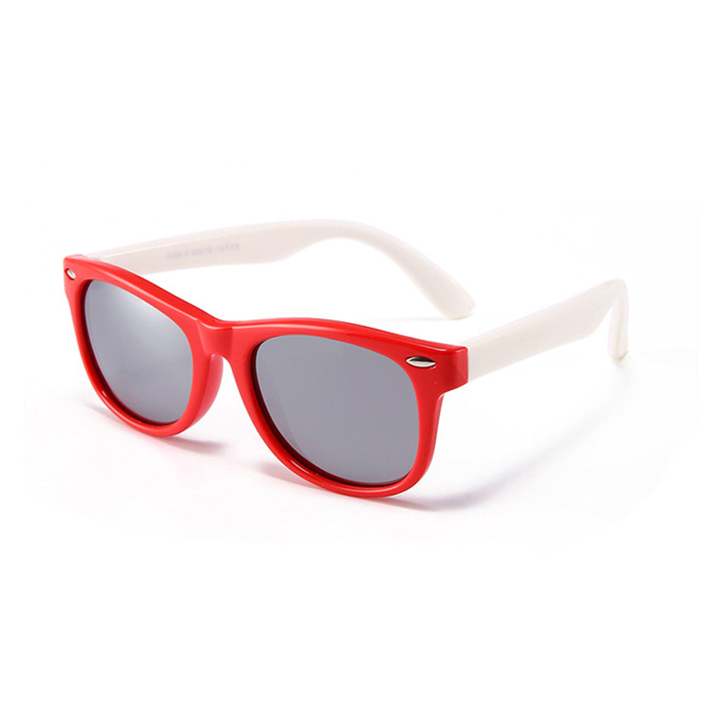 Techsuit D802 Kids' Sunglasses, Polarized, UV Protection, Red White