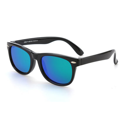 Techsuit D802 Kids Sunglasses, Polarized, UV Protection, Red Black Green