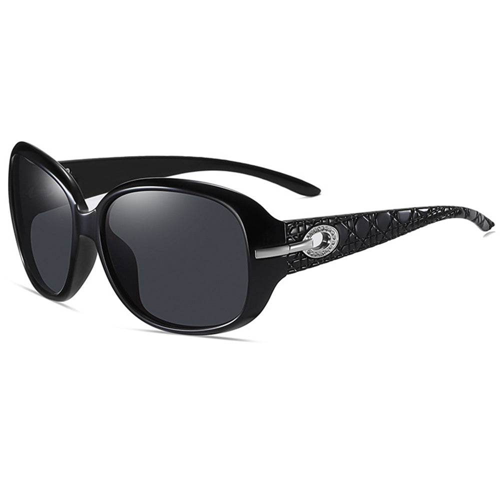Women's Techsuit 2012 Sunglasses, Polarized, UV Protection, Black Gray