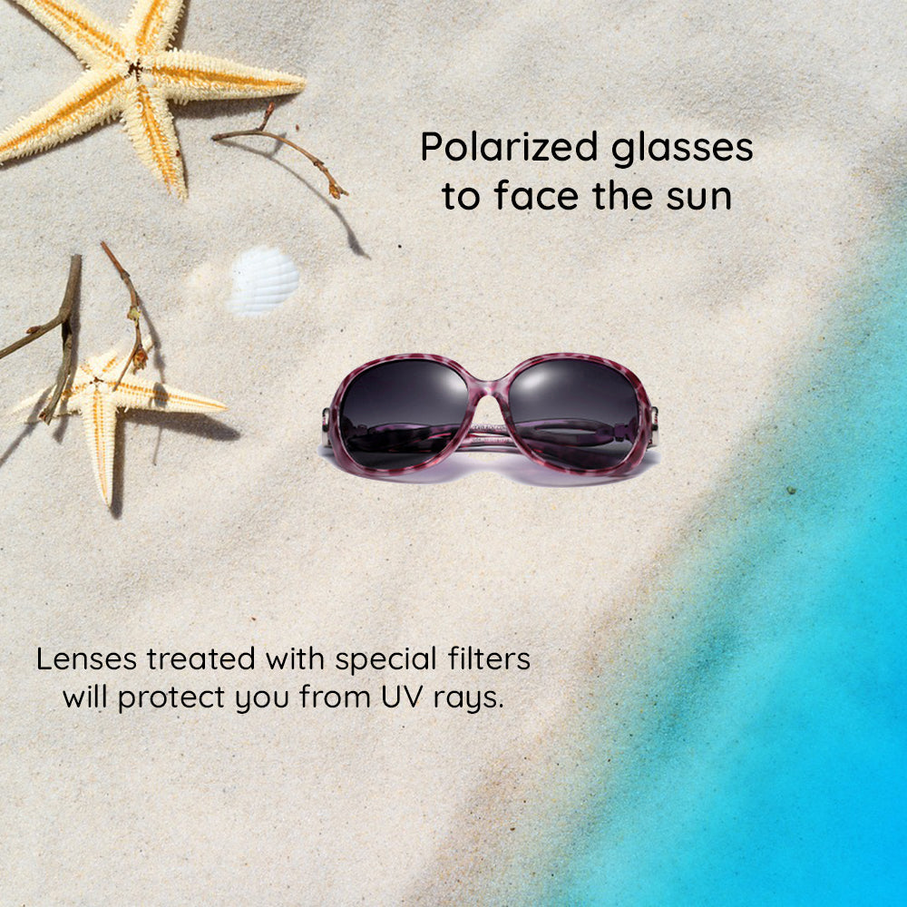 Women's Techsuit 2962 Sunglasses, Polarized, UV Protection, Purple