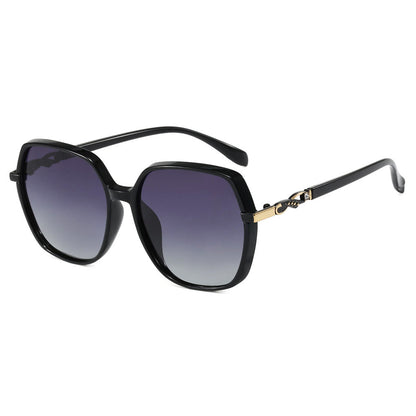 Techsuit 5223 Women's Sunglasses, Polarized, UV Protection, Black