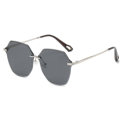 Techsuit 8195 Women's Sunglasses, Black Silver