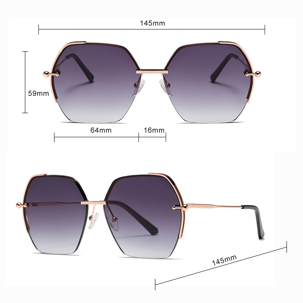 Techsuit Women's Sunglasses 8561, Pink Gold Green