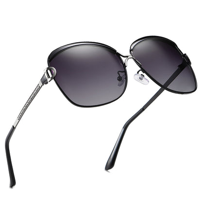 Techsuit 8702 Women's Sunglasses, Polarized, UV Protection, Black