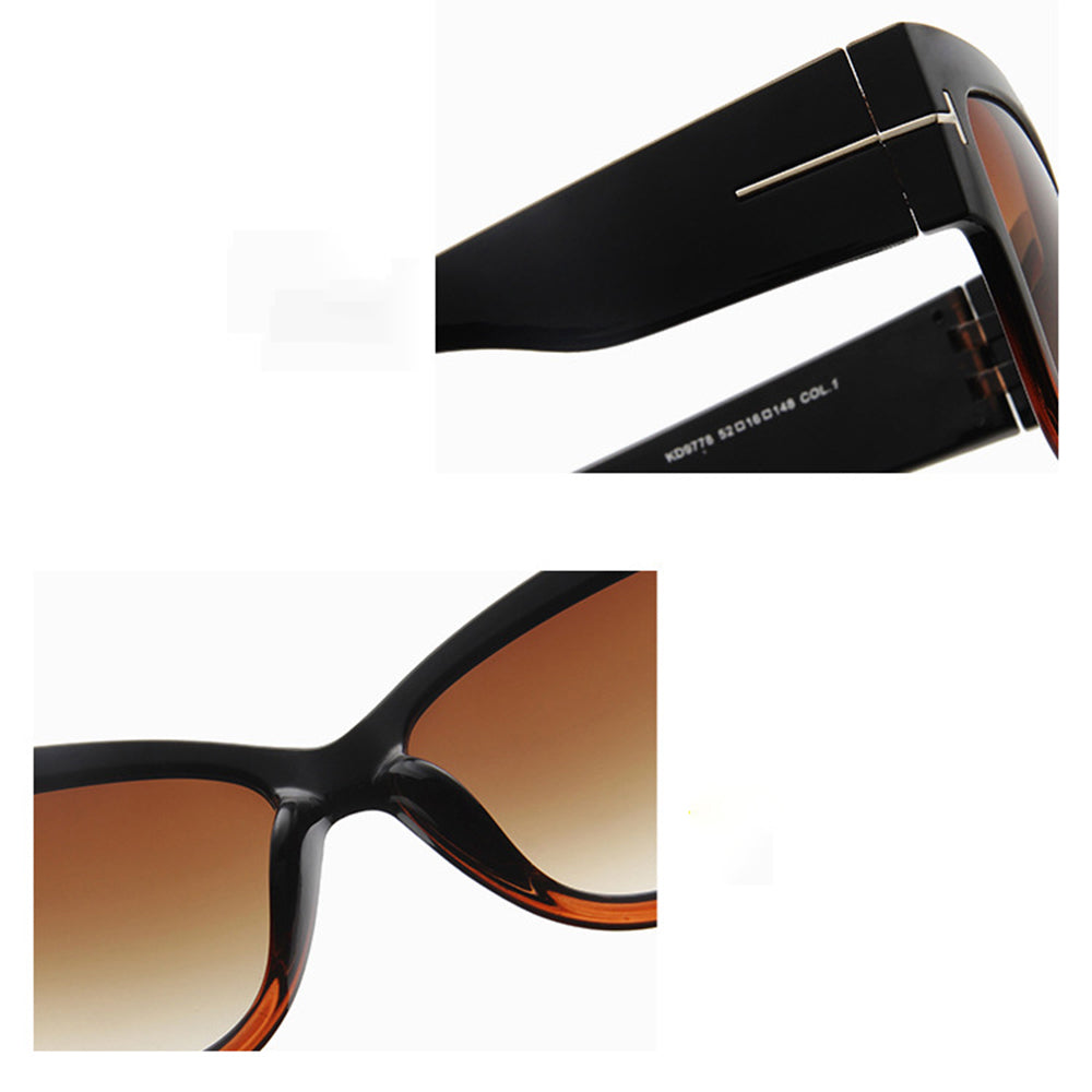 Techsuit 9778 Women's Sunglasses, Black Brown