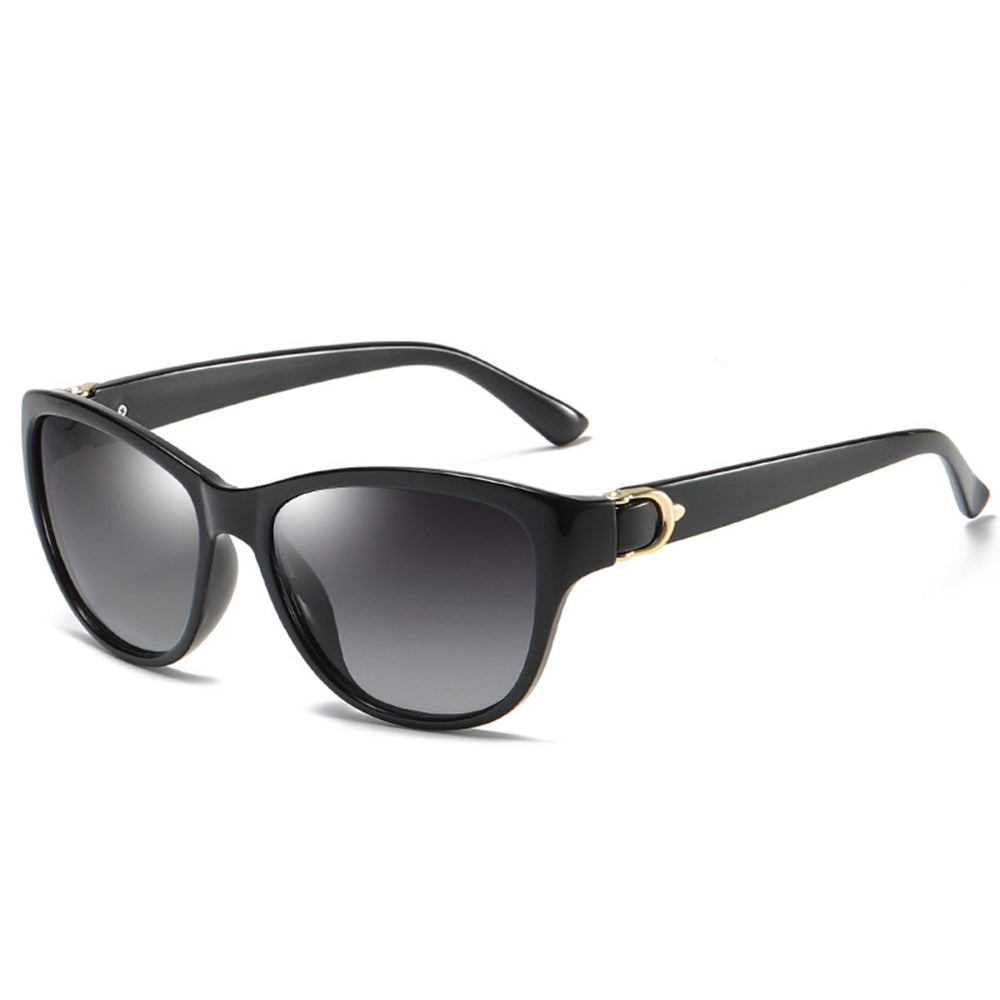 Techsuit A572 Women's Sunglasses, Polarized, UV Protection, Black Gray Gradient