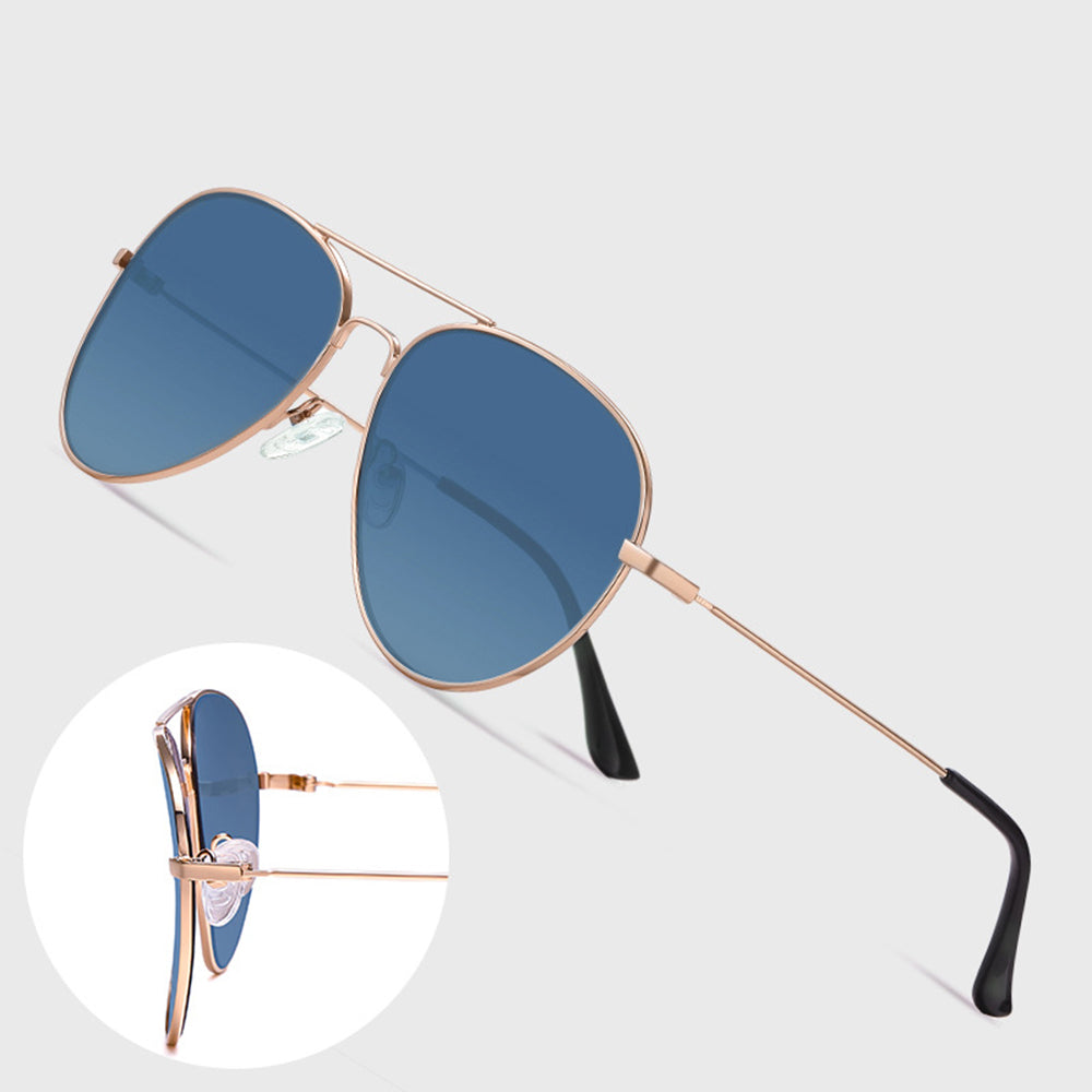 Unisex Techsuit 3025 Sunglasses, UV Protection, Silver Blue