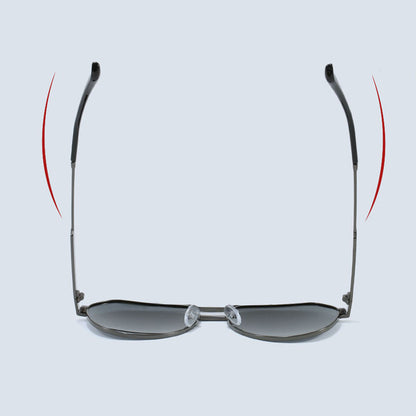 Unisex Techsuit 8622 Sunglasses, Polarized, UV Protection, Gold