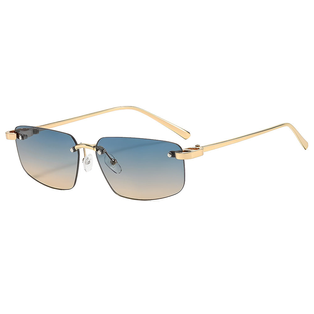 Unisex Techsuit S098 Sunglasses, Gold Blue Green