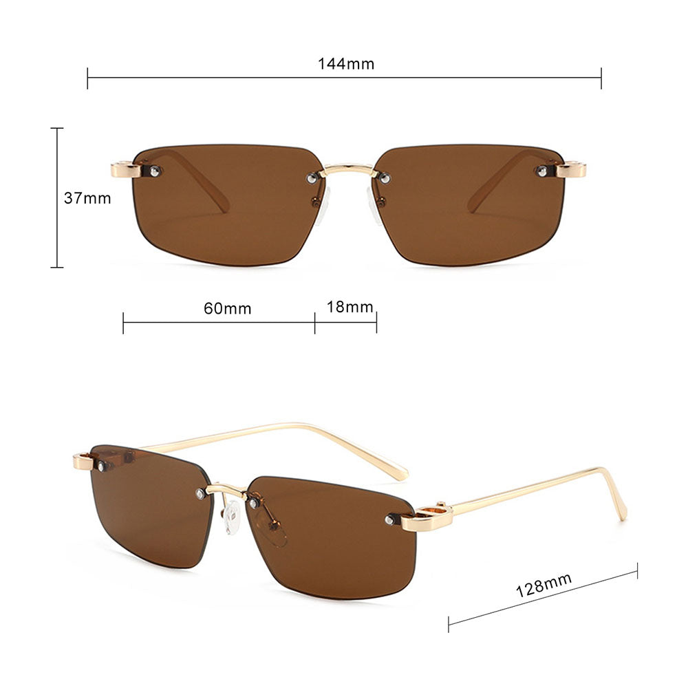 Unisex Techsuit S098 Sunglasses, Gold Blue Green