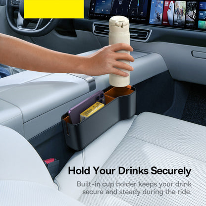 Organizator Auto Baseus OrganizeFun pentru spatiu dintre consola si scaun, Negru C20256502111-00