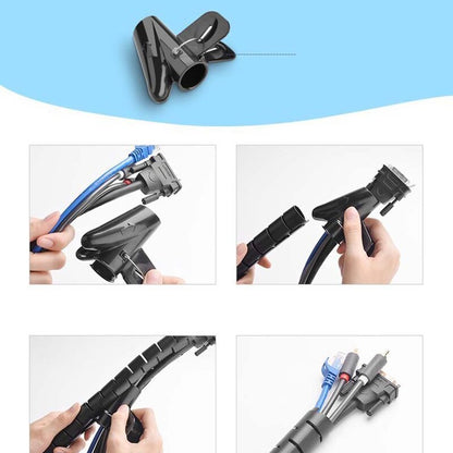 UGREEN LP121 Cable Organizer, 25mm, 3m, Black