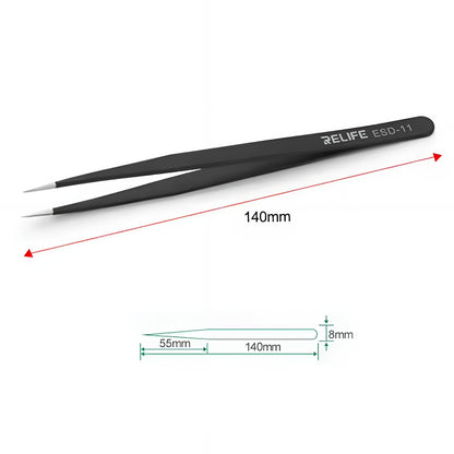 Relife ESD-11 Sharp Tweezers