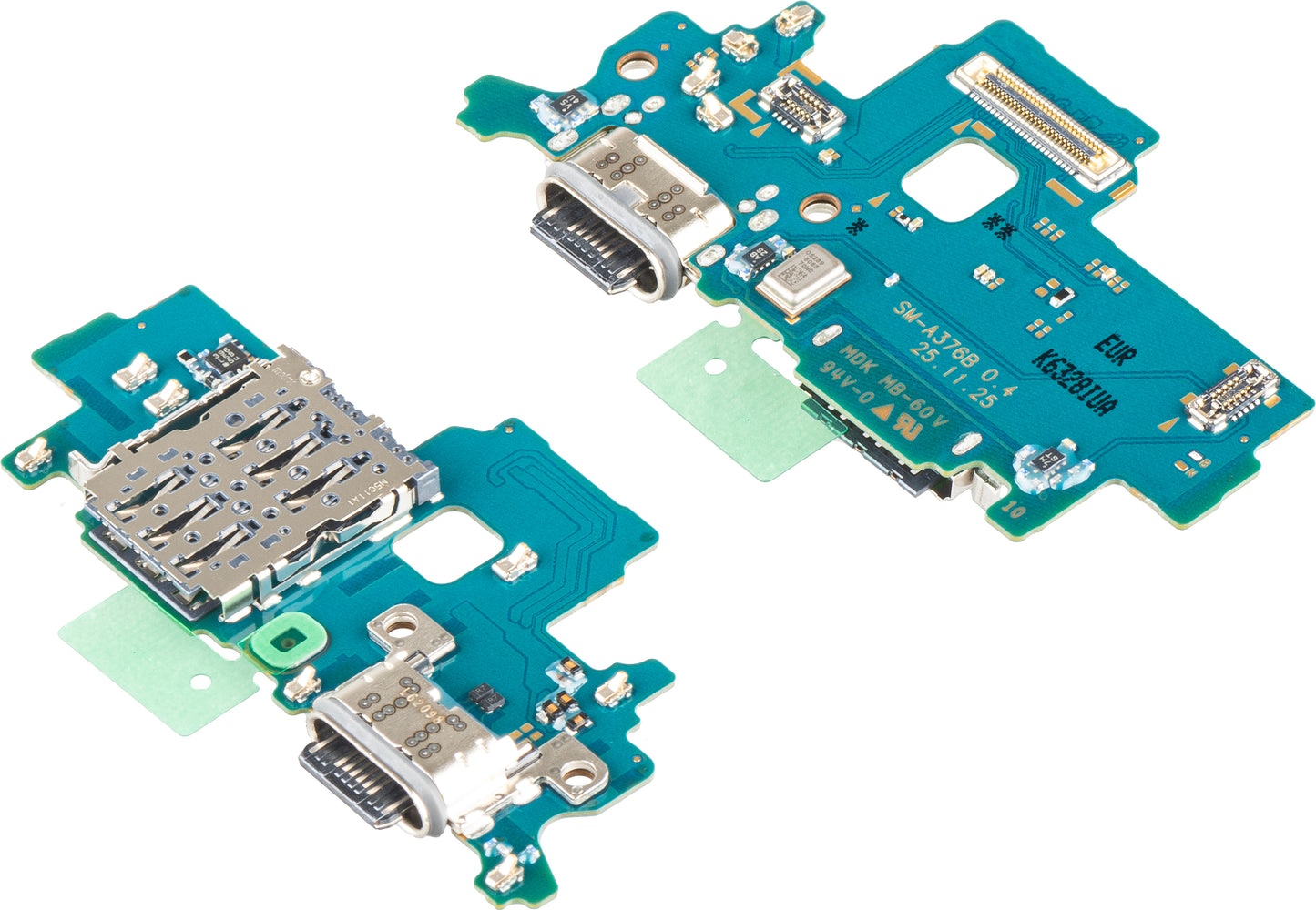 Charging Connector Board - Microphone - SIM Reader Module Samsung Galaxy A37 5G, Service Pack GH96-21038A