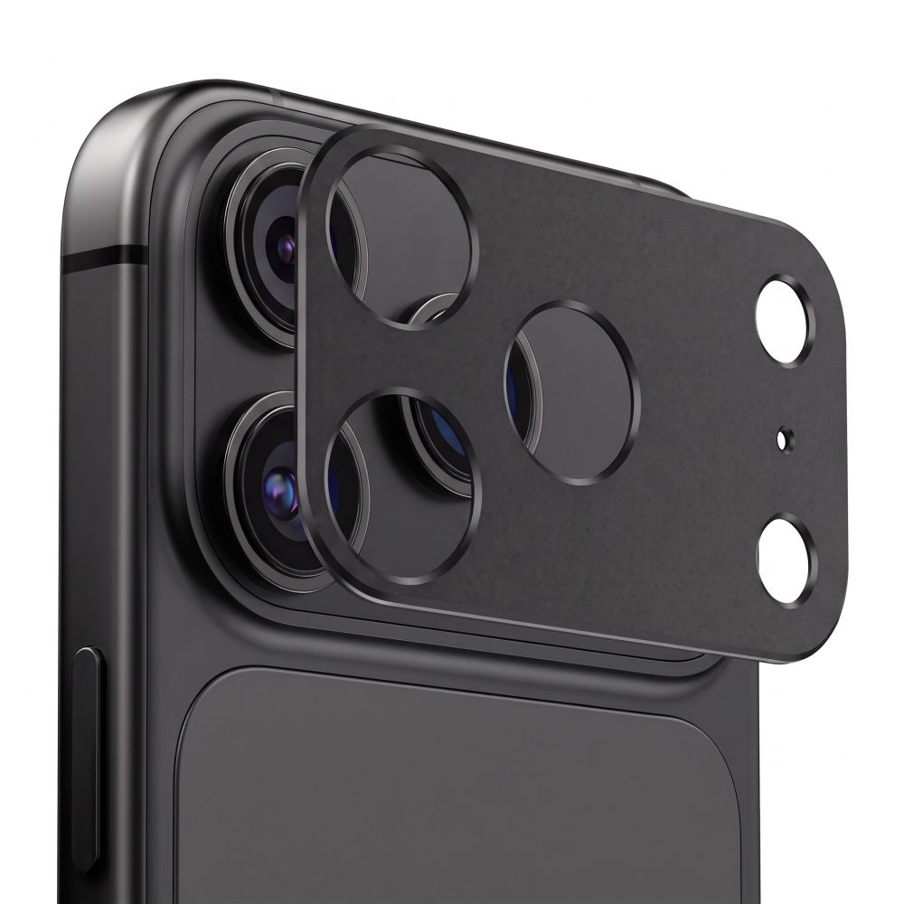 Tech-Protect Camalloy Fit+ Rear Camera Protection Frame for Apple iPhone 18 Pro, Aluminum, Black
