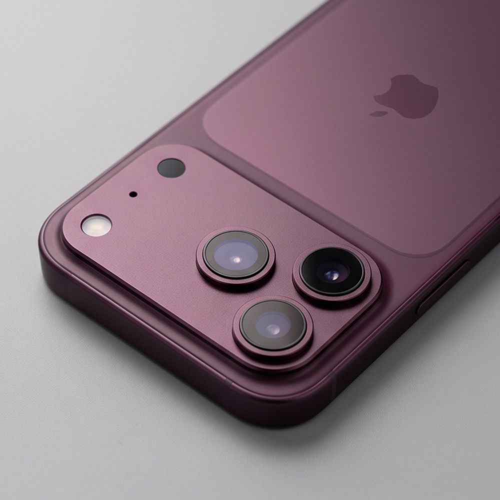 Tech-Protect Camalloy Fit+ Rear Camera Protection Frame for Apple iPhone 18 Pro, Aluminum, Burgundy