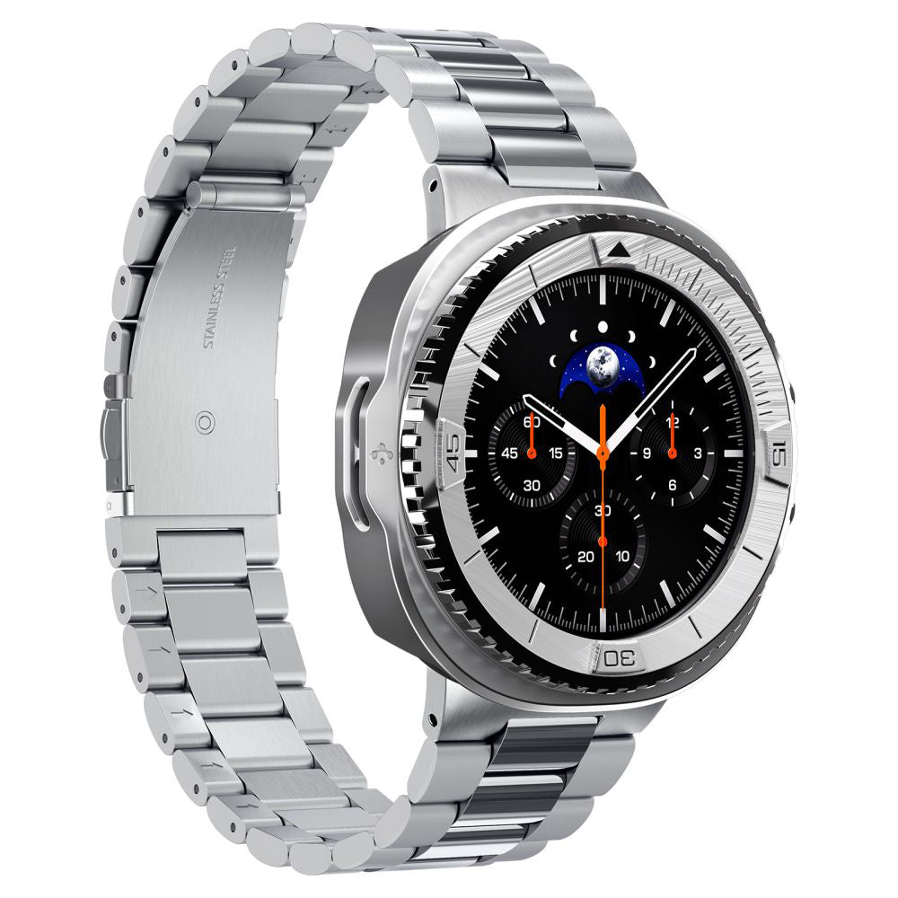 Spigen Tune Pro Pilot Protection Frame for Samsung Galaxy Watch8 Classic, Silver