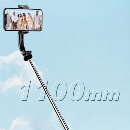 Selfie Stick Bluetooth Dudao F18S 4in1, Universal, Black