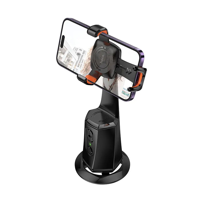 HOCO K26 Face Tracking 360 Stand, Universal, Black